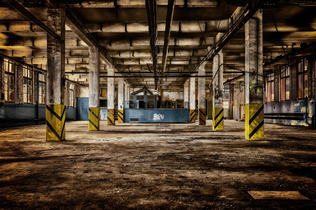 Stock photo: empty charity warehouse