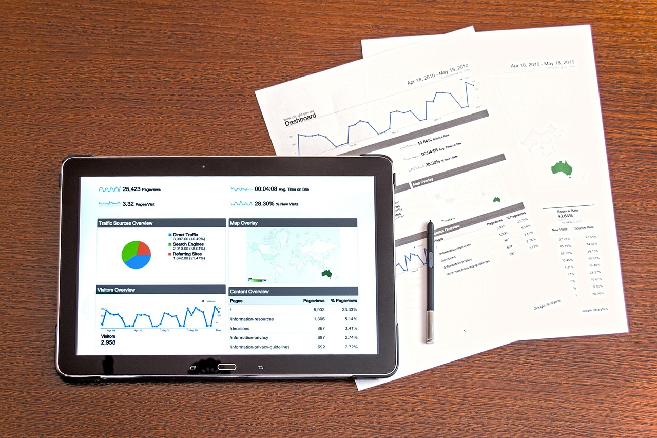 Stock photo: financial charts screen