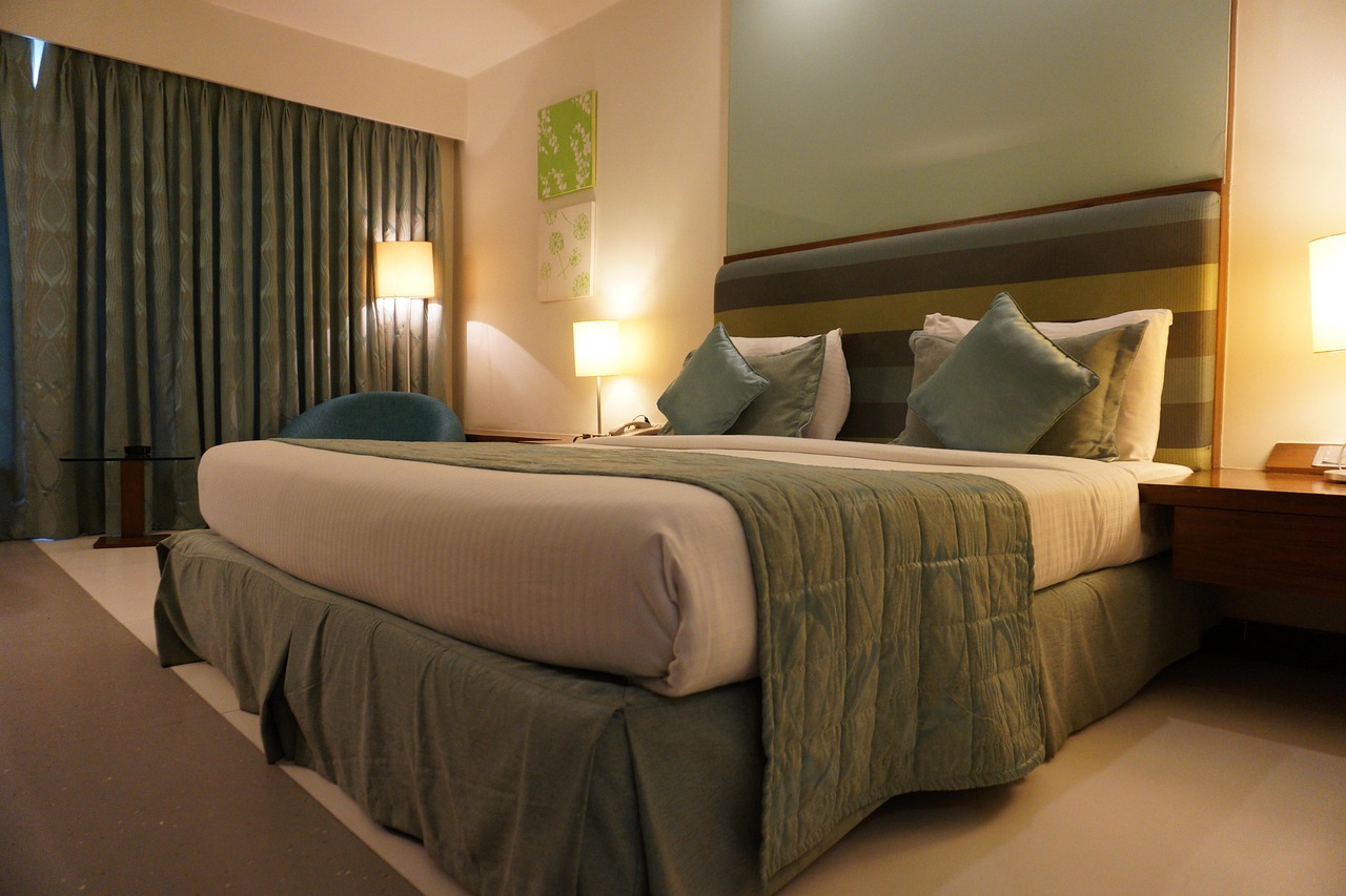 Stock photo: luxury hotel room