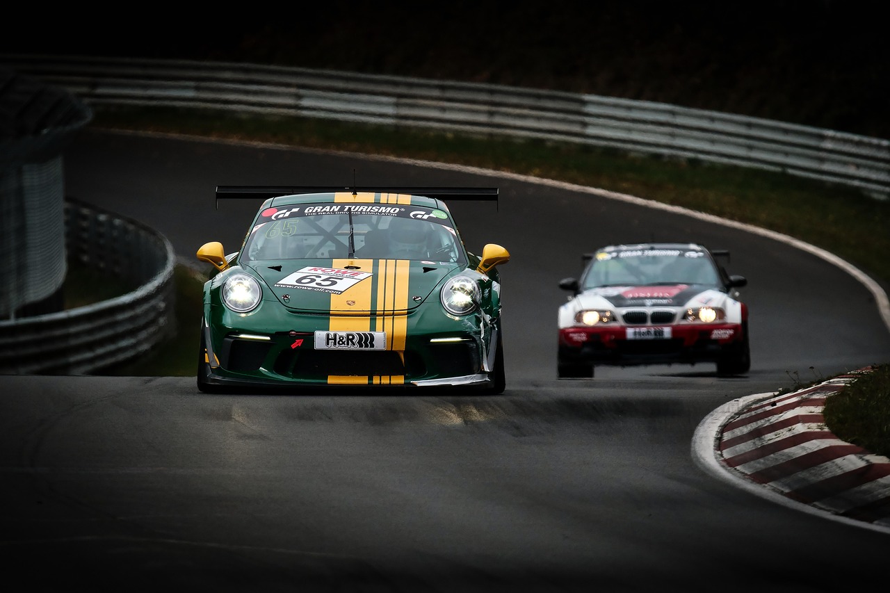 Stock photo: racing car track