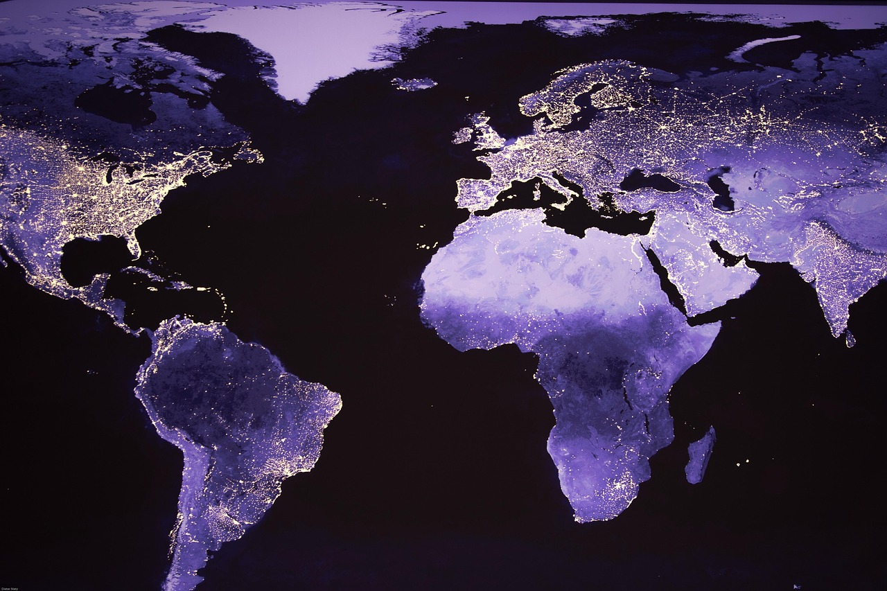 Stock photo: satellite earth view